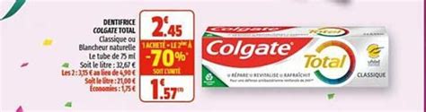 Promo Dentifrice Colgate Total chez Coccinelle Supermarché iCatalogue fr