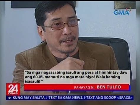 Ben Tulfo Sinabing Hindi Isasauli Ang P M Na Nakuha Sa Dot Ads Youtube