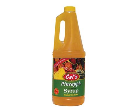 Cals Pineapple Ginger Syrup 1 Litre • Store To Door Jamaica