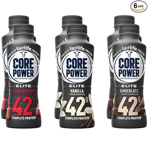 Fairlife Core Power Elite 42g High Protein Milk Shakes Variety Pack 6