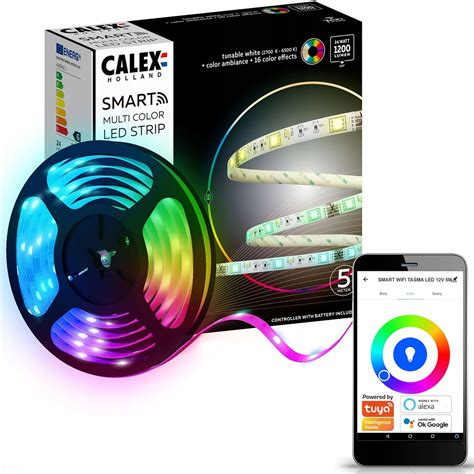 Taśma Led Pasek 12v Rgb Cct 5m Smart Wifi Tuya Calex Inna Marka