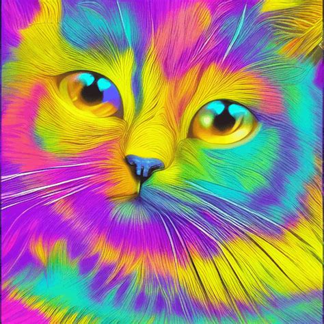 Vibrant Cat Bismuth Graphic · Creative Fabrica