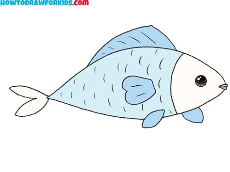 How to Draw a Small Fish - Easy Drawing Tutorial For Kids