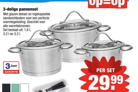 Delige Pannenset Aanbieding Bij Aldi Folders Nl