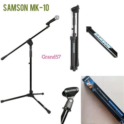 Jual Stand Mic Samson MK 10 Lightweight Microphone Boom Stand Mic Kaki