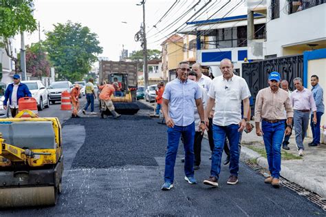 Alcaldía de Santiago y Obras Públicas avanzan con plan de asfaltado y