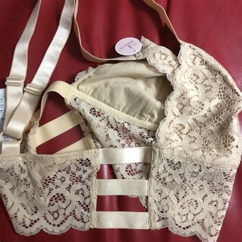 Forever Intimates Sleepwear New Forever Nude Beige Lace Bralette S Poshmark