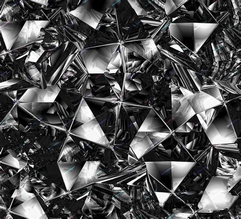 Black Diamonds Seamless Background Texture Modern Luxurious Black
