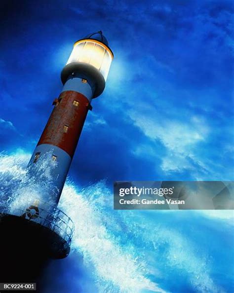 Waves Hitting Lighthouse Photos And Premium High Res Pictures Getty