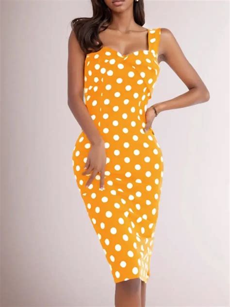 ZANZEA Women Slimming Hip Sexy Dress Fashion Polka Dot Spaghetti Strap