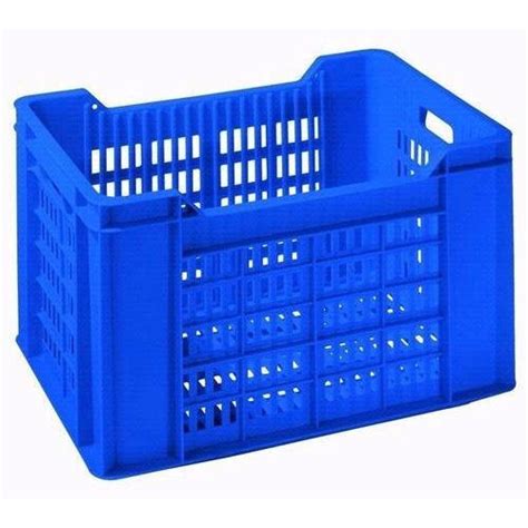 Rectangular Mesh Blue Plastic Vegetable Crate Capacity Up To Kg At