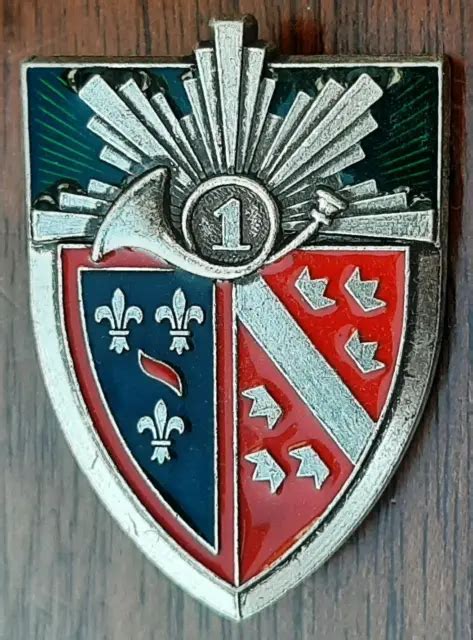 INSIGNE 1 RC REGIMENT DE CHASSEURS Cavalerie ORIGINAL Arthus Bertrand