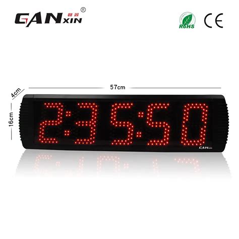 Wholesale GANXIN Large 5 5 Digits Red Color Marathon Race Timer Led