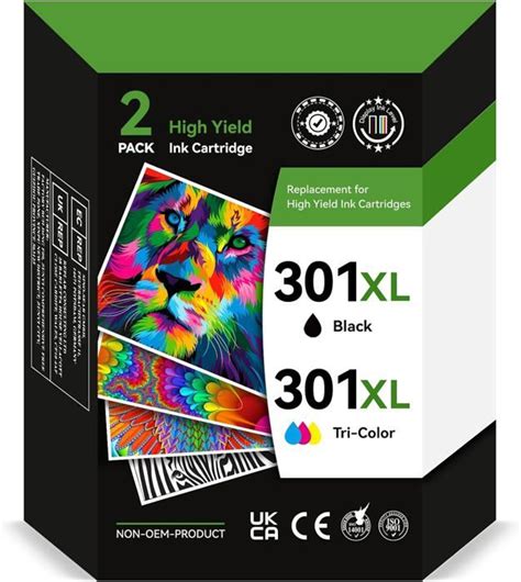 301XL Cartouche d encre Remanufacturées pour HP 301 XL Noir et Couleur