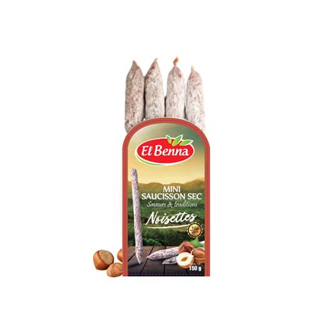 El Benna Buchette Noisette Gr Grossiste Saucisson Sec Halal