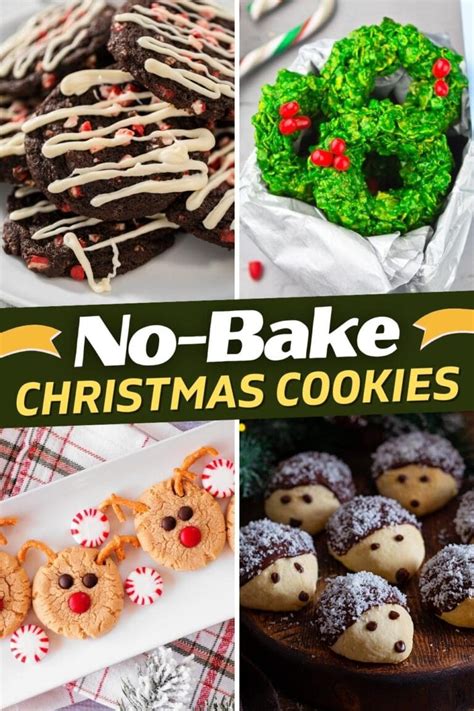 35 Easy No Bake Christmas Cookies Treats Insanely Good