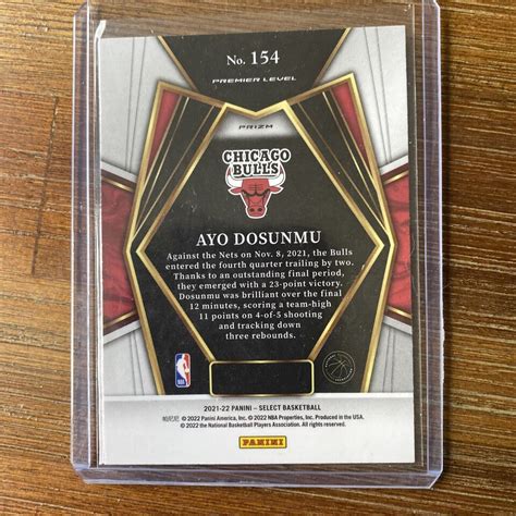 2021 22 Select Ayo Dosunmu Cosmic Prizm Premier Level Rookie SSP EBay