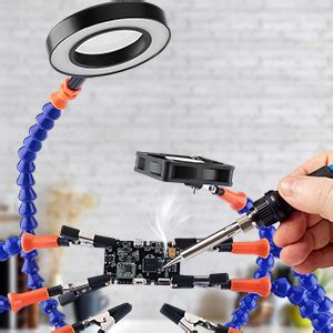 Makerfire Flexible Helfende Hände Dritte Hand Löthilfe Lötstation Werkzeug 8 Flexible