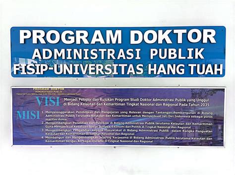 Visi Misi S3 Doktor Administrasi Publik FISIP UHT