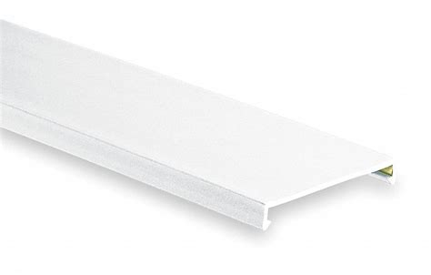 PANDUIT Wiring Duct Cover, Flushed, Lead Free PVC, White, 6 ft Length - 3EYE2|C1.5WH6-F - Grainger