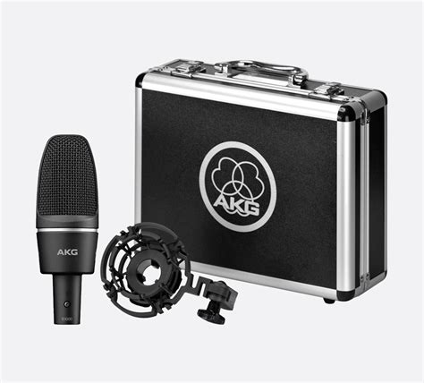 Akg C Microphone Large Diaphragm Condenser Cardioid Black