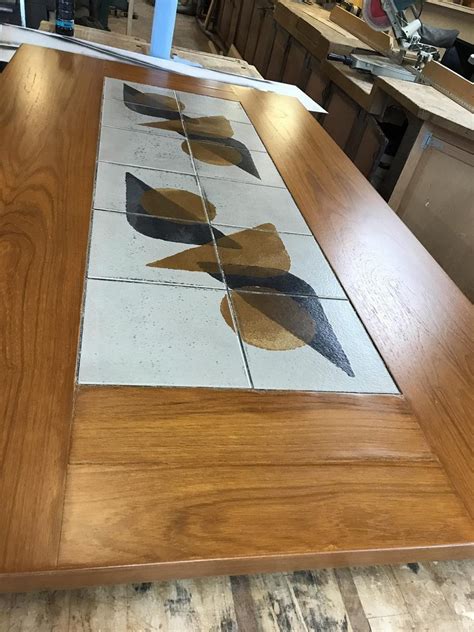 Tile Inlay Table Refinish Saratoga County Charlton New York