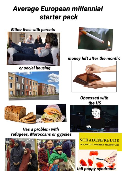 Average European Millennial Starter Pack Rstarterpacks Starter