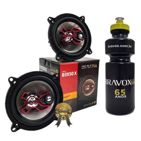 Par Alto Falante Triaxial Bravox B3x50x 100w Rms Presente Submarino