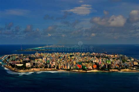 Colorful Capital City of Maldives Stock Image - Image of remote, ocean ...