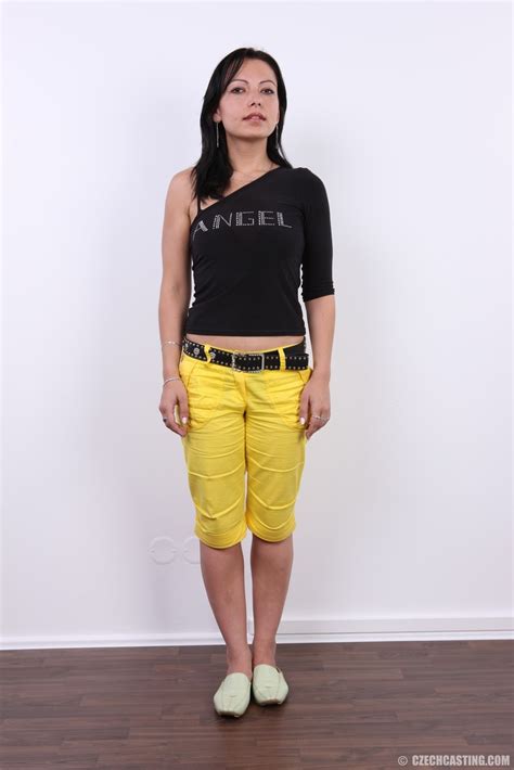 Dark Haired Chick Alena Takes A Seat On A Chair During Her First Nude Poses CoedCherry