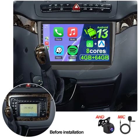 4G 64G CARPLAY GPS Autoradio Für Mercedes Benz Viano 2004 2011 Vito