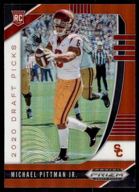 2020 Panini Prizm Draft Picks Rc Michael Pittman Jr Usc Trojans 145