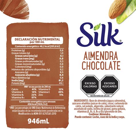 Bebida De Almendra Silk Sabor Chocolate Ml Justo Mx