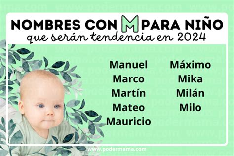 100 Nombres para niño 2024 bonitos y en tendencia Poder Mamá