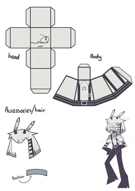 Im Just Gonna Post Fpe Papercraft In 2024 Paper Doll Template Paper