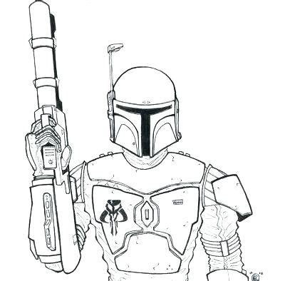 Boba Fett Coloring Page At Getcolorings Free Printable Colorings