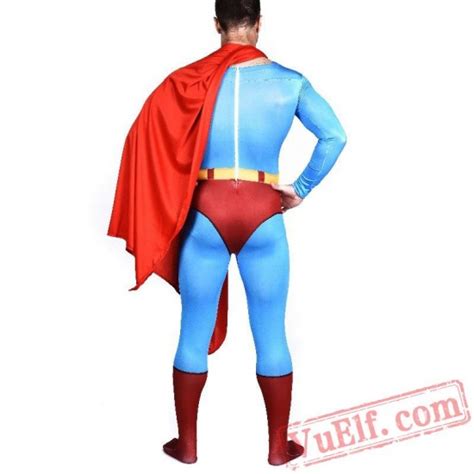 Superman Costumes Lycra Spandex Bodysuit Zentai Suit