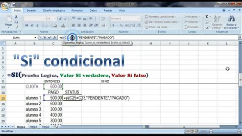 Si Condicional Excel No Tan En Corto Youtube