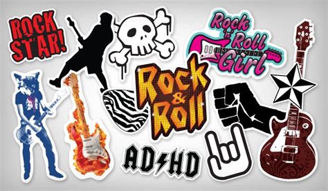 Custom Rock Stickers | Highest Quality Stickers | Music stickers, Rock ...