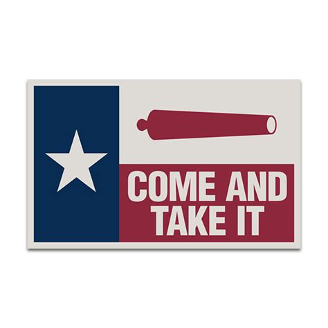 Texas Come And Take It Vinyl Sticker Decal TX State Flag Texan Lone ...