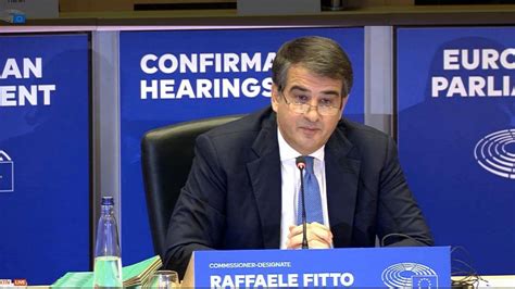 Fitto Qui Non Rappresento Un Partito Ma L Europa Europarlamento