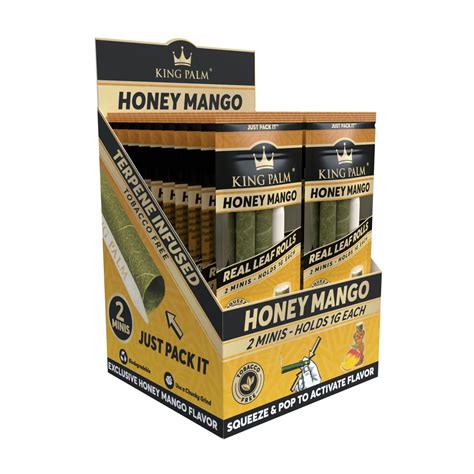 KING PALM 2 MINIS ROLL HONEY MANGO 20CT BOX Empire Smoke Distributors