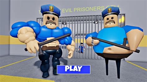 Muscles Barry S Prison Run New Scary Obby Update Roblox Youtube