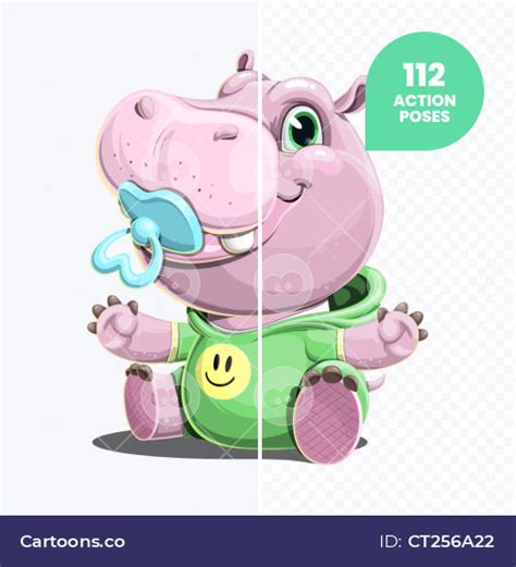 Baby Hippo Clipart PNG Transparent Images - Cartoons.co