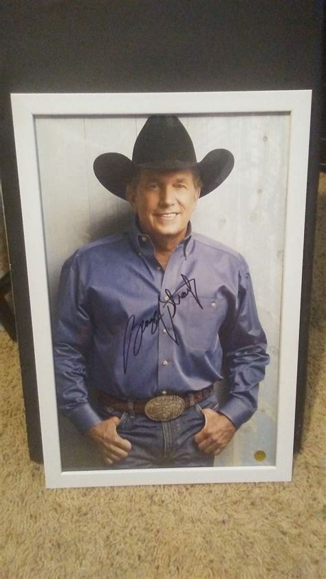 Autographed Poster George Strait Country Music Singer | Etsy