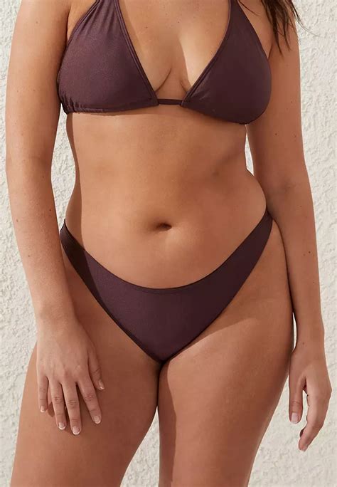 Buy Cotton On Body Refined High Side Brazilian Bikini Bottom