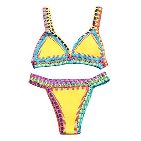 Tohuu Triangle Bikini Sets Bathing Suit Set For Women Low Waisted Two Piece Swimsuits Women Wrap