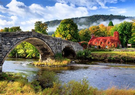 A quaint tea-room built in 1480 in Llanrwst, Wales - Beautiful places. Best places in the world ...