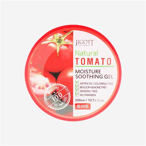 Jigott Natural Tomato Moisture Soothing Gel - 300ml - Korean Mart