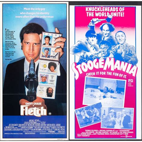 Vintage Movie Poster Fletch Starring Chevy Chase Joe Don Baker and Dana ...